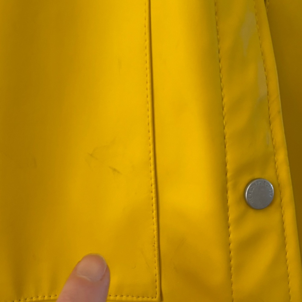 Women’s Herschel Supply Company Yellow Rain Jacket size L - Picture 10 of 10